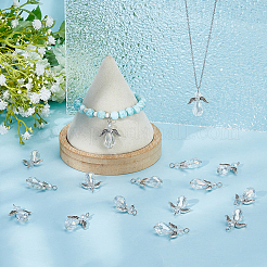 60Pcs Electroplate Glass Pendants&nbsp;GLAA-HY0001-19