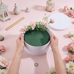 1Pc Round White Paper Gift Packing Boxes with Lid&nbsp;CON-NB0002-49
