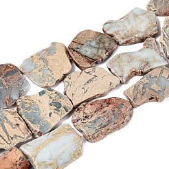 Natural Shoushan Stone Slice Beads Strands&nbsp;G-Q616-04A