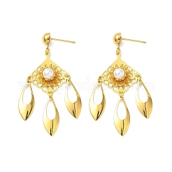 Electroplated Brass Chandelier Earrings&nbsp;EJEW-Z129-17G