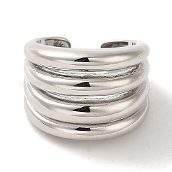 Rack Plating Brass Cuff Rings&nbsp;RJEW-H228-16P-01
