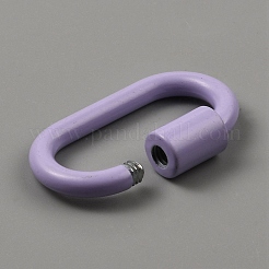 Baking Paint Alloy Screw Locking Carabiners&nbsp;FIND-WH0148-113E