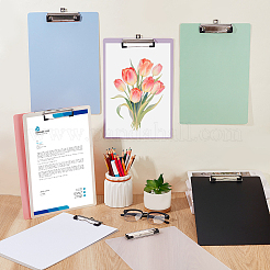 32Pcs 8 Colors Rectangle PP Plastic Clipboards&nbsp;AJEW-WA0001-67