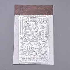 Tarnish Resistant Multi Functional Creative Hollow Out Stainless Steel Ruler&nbsp;DIY-D023-04