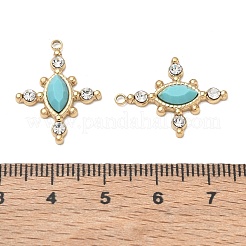 Synthetic Turquoise Faceted Horse Eye Pendants&nbsp;GG-CBA50CD-08G-03