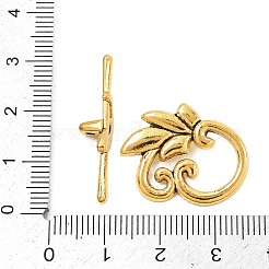 Leaf Tibetan Style Toggle Clasps&nbsp;GLF0676Y-NF