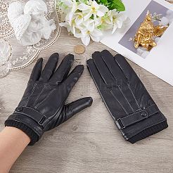 PU Leather Warm Gloves for Men&nbsp;AJEW-CL0003-31B