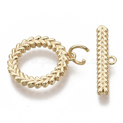Brass Toggle Clasps&nbsp;KK-S354-221-NF