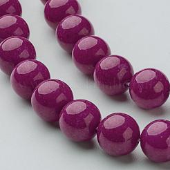 Natural Mashan Jade Round Beads Strands&nbsp;G-D263-8mm-XS12