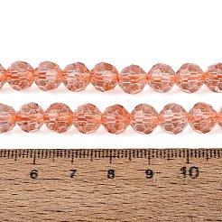 Crackle Transparent Glass Beads Strands&nbsp;GLAA-N068-06A-05