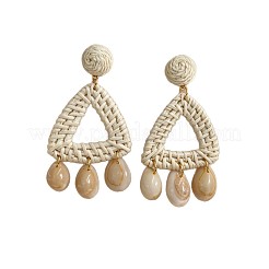 Raffia & Rattan Chandelier Earrings&nbsp;WG28300-01