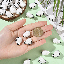 40Pcs Resin Sheep Miniature Ornaments&nbsp;AJEW-SP0003-30