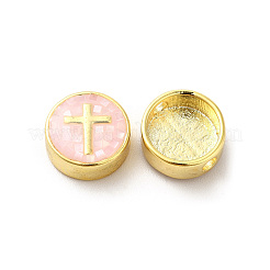 Rack Plating Brass Enamel Beads&nbsp;ENAM-D044-04G