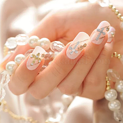 54Pcs 9 Style Zinc Alloy Rhinestone Cabochons&nbsp;MRMJ-HY0001-20