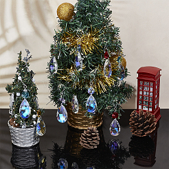 Glass Pendant Decorations&nbsp;HJEW-UN0001-16