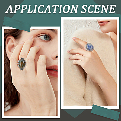 DIY Gemstone Finger Ring Making Kit&nbsp;DIY-SC0022-34