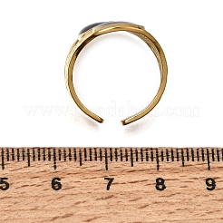 304 Stainless Steel Enamel Cuff Open Rings&nbsp;SA-CBA369F-05G