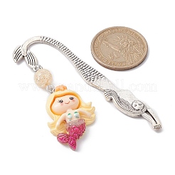 Mermaid Resin Pendant Bookmarks&nbsp;AJEW-JK00269-02