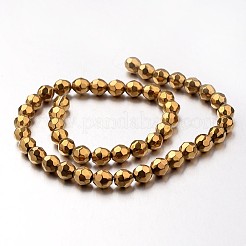 Electroplate Non-magnetic Synthetic Hematite Bead Strands&nbsp;G-F300-42-03