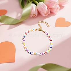 4Pcs 2 Styles Acrylic Beads Bracelets for Women&nbsp;BJEW-HY0001-13