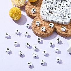 Opaque White Acrylic Beads&nbsp;MACR-YW0002-24