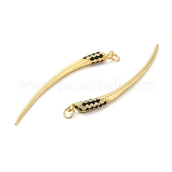 Rack Plating Brass with Cubic Zirconia Pendants&nbsp;KK-Q784-18G