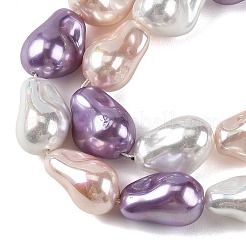 Electroplated Glass Beads Strands&nbsp;GL-CBA89C7-01C