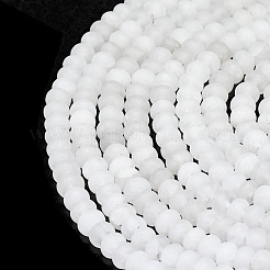 Natural White Jade Beads Strands&nbsp;G-P575-A13-6x4mm