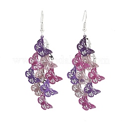 430 Stainless Steel Butterfly Dangle Earrings&nbsp;EJEW-A137-02P-02