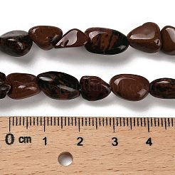 Natural Mahogany Obsidian Beads Strands&nbsp;G-P497-01E-87