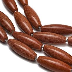 Synthetic Goldstone Beads Strands&nbsp;G-L654-G21-01B