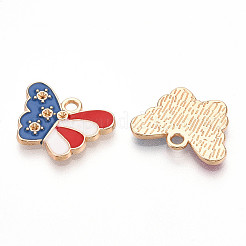Alloy Enamel Pendant Rhinestone Settings&nbsp;ENAM-T020-98