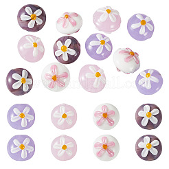 12Pcs 4 Colors Handmade Lampwork Beads&nbsp;LAMP-TA0002-81A