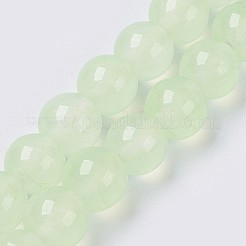 Natural White Jade Beads Strands&nbsp;G-G756-M-4mm