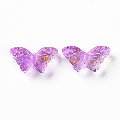 Transparent Spray Painted Glass Beads&nbsp;GLAA-S190-018K-01