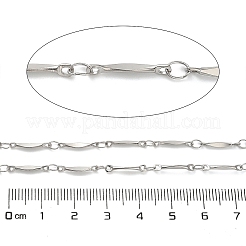 304 Stainless Steel Twisted Bar Link Chains&nbsp;CHS-A016-52P-A