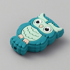 Owl Food Grade Eco-Friendly Silicone Beads&nbsp;LS-SIL-WH0019-26A