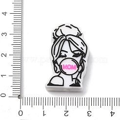 Mother's Day Silicone Focal Beads&nbsp;SIL-G013-01K