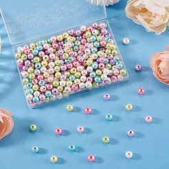 300Pcs Opaque Acrylic Imitation Pearl Beads&nbsp;OACR-TA0004-95A