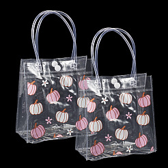 Rectangle Transparent Printed PVC Plastic Gift Tote Bags&nbsp;ABAG-TADJ0002-002A