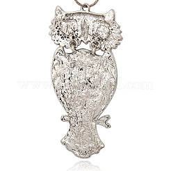 Tibetan Style Alloy Bird Large Pendants&nbsp;PALLOY-J127-01AS