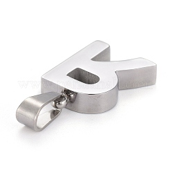 Non-Tarnish 304 Stainless Steel Letter Pendants&nbsp;STAS-H127-R-P