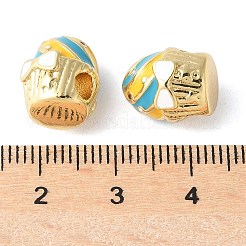 Cake Rack Plating Brass Enamel Beads&nbsp;KK-G512-02G-02