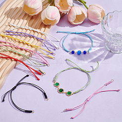 24Pcs 8 Colors Waxed Polyester Cord Bracelets Making&nbsp;BJEW-UN00036
