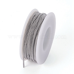 Tarnish Resistant 304 Stainless Steel Curb Chains&nbsp;CHS-F007-06P