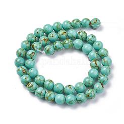 Synthetic Turquoise Beads Strands&nbsp;TURQ-H038-4mm-M