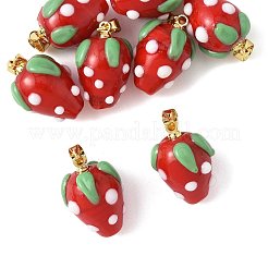 8Pcs Handmade Lampwork Pendants&nbsp;LAMP-FS0001-52B