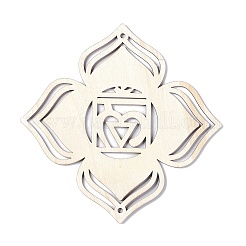 DIY Unfinished Bohemian Meditation Energy Symbol Wood Pendant Decoration Kits&nbsp;LS-DIY-B060-03