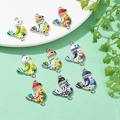 60Pcs Printed Alloy Connector Charms&nbsp;FIND-YW0006-71