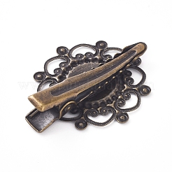 Hair Accessories Iron Alligator Hair Clip Findings&nbsp;IFIN-L035-01AB-NF